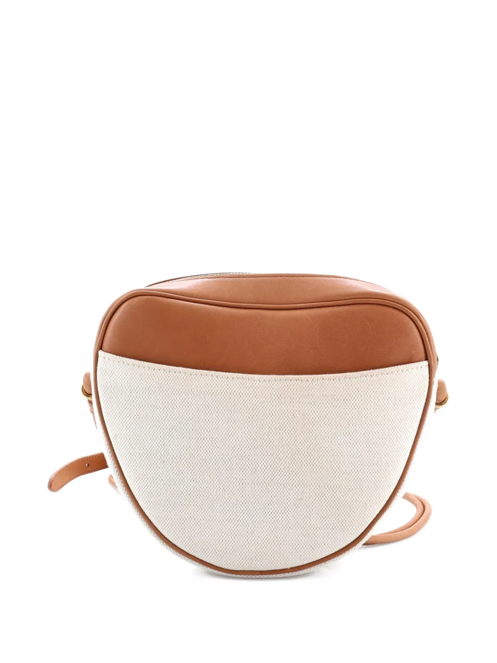 SAINT LAURENT Pre-owned Le Monogramme Coeur Bag Canvas And Leather Crossbody Bag In Brown