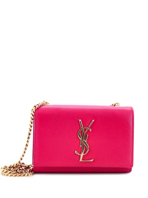 Saint Laurent Pre-Owned Classic Monogram Grainy Leather Small crossbody bag