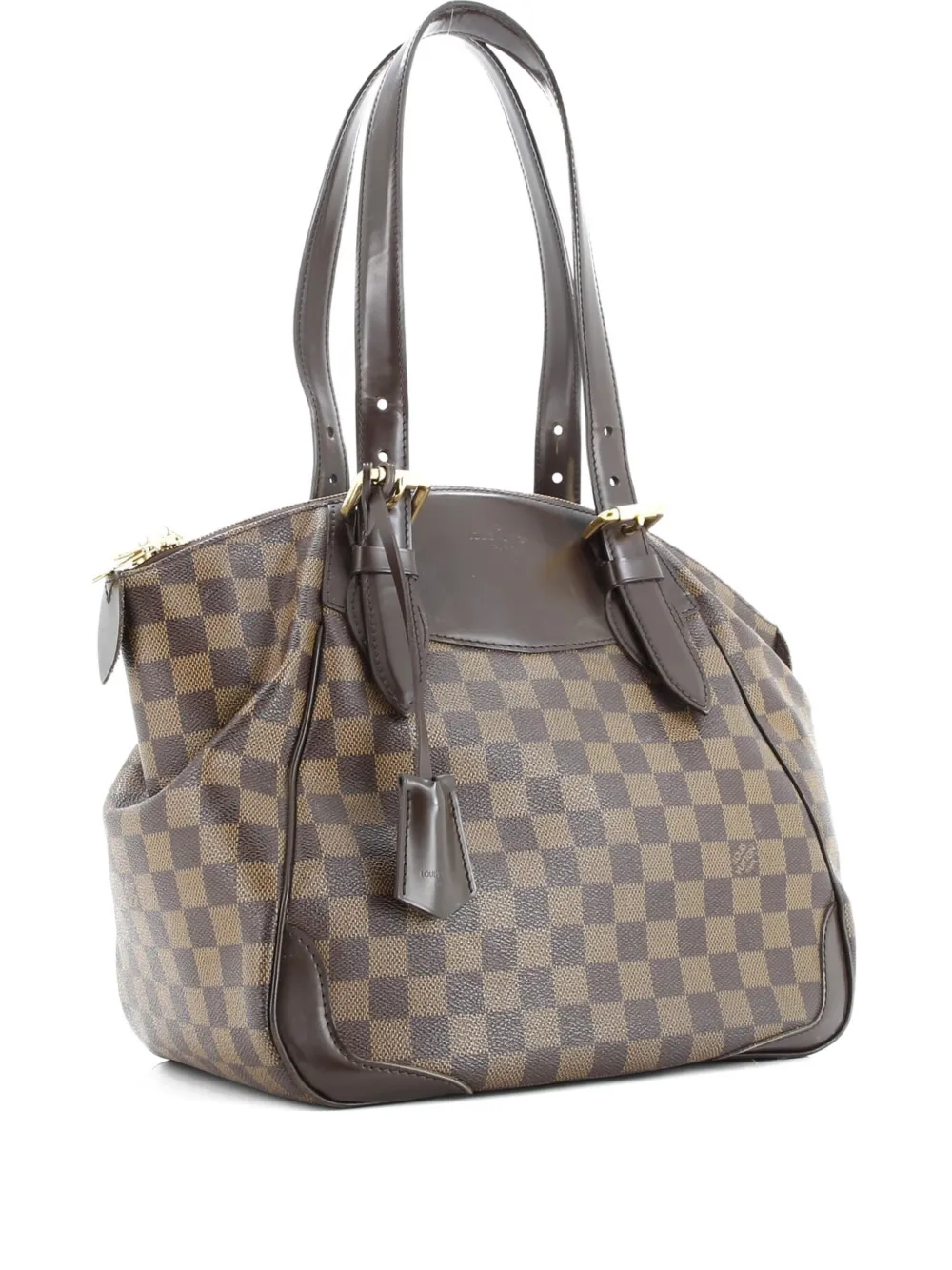 Pre-owned Louis Vuitton Verona Handbag Damier Gm Shoulder Bag In Brown