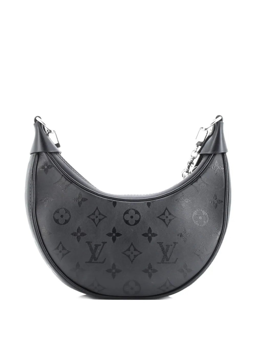 Click to view more detailed imagery on our partner's website Pre-owned Louis Vuitton Loop Handbag Monogram Calfskin Hobo Bag In Black