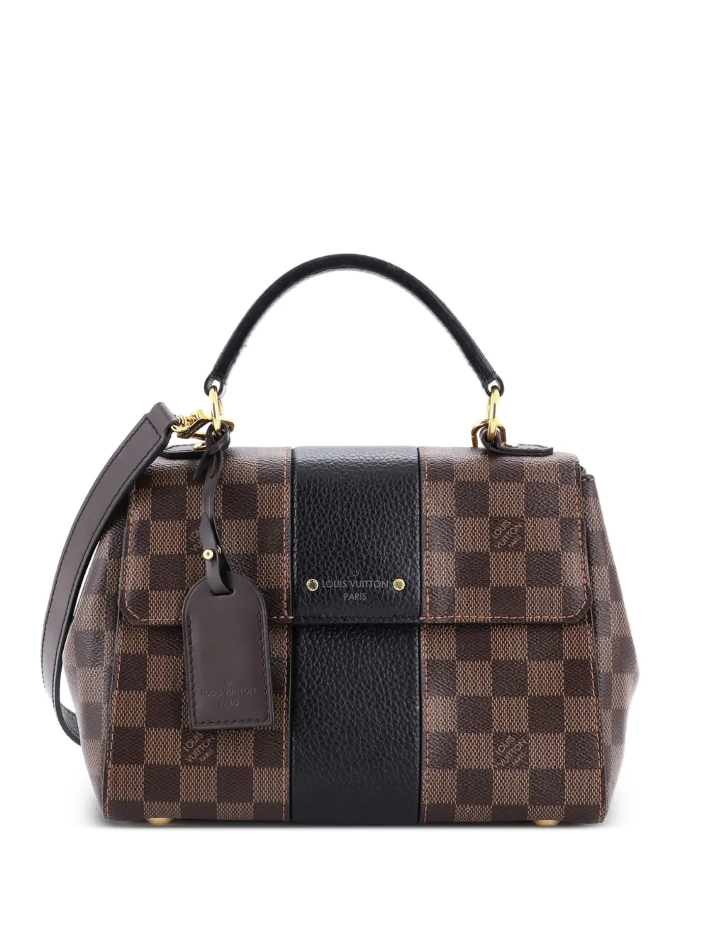 Louis Vuitton Pre-Owned Bond Street Handbag Damier with Leather BB satchel - Marrone