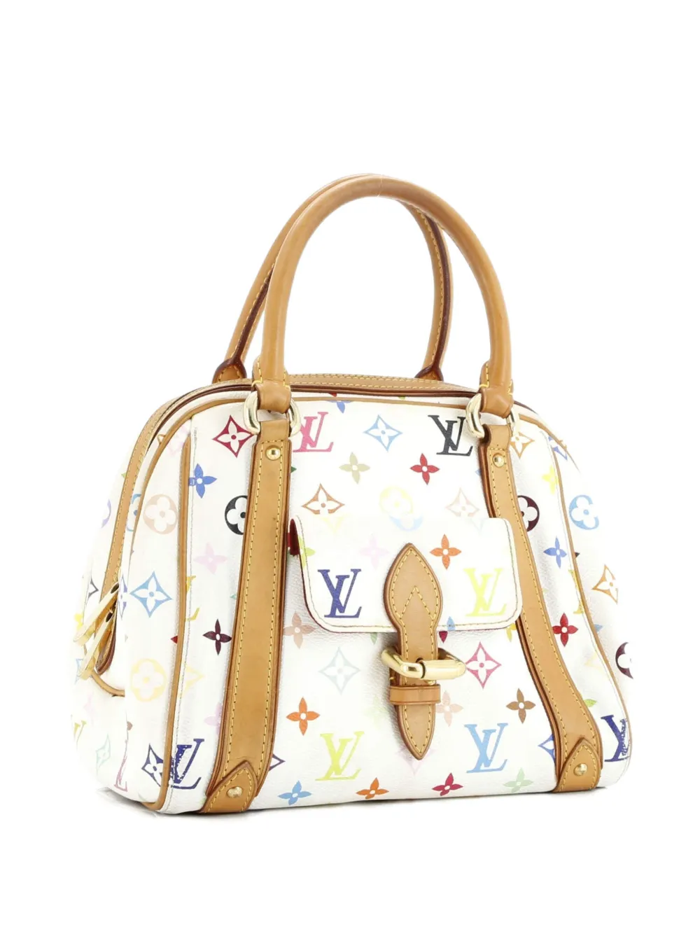 Priscilla Handbag Monogram Multicolor Satchel