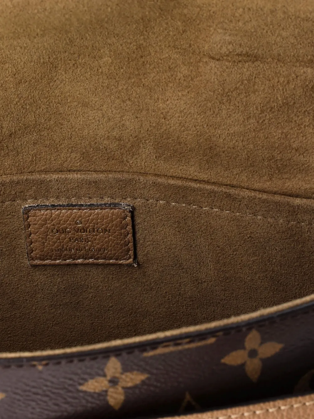 Pre-owned Louis Vuitton Marignan Handbag Monogram Canvas With Leather Shoulder Bag In Brown