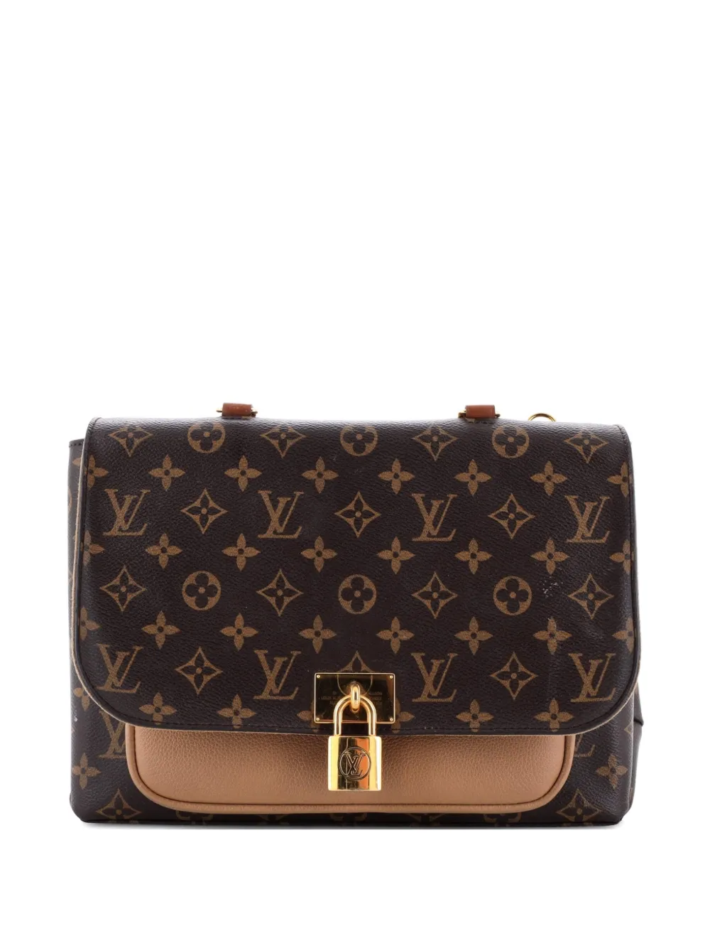 Louis Vuitton Pre-Owned Marignan Handbag Monogram Canvas with Leather shoulder bag - Marrone