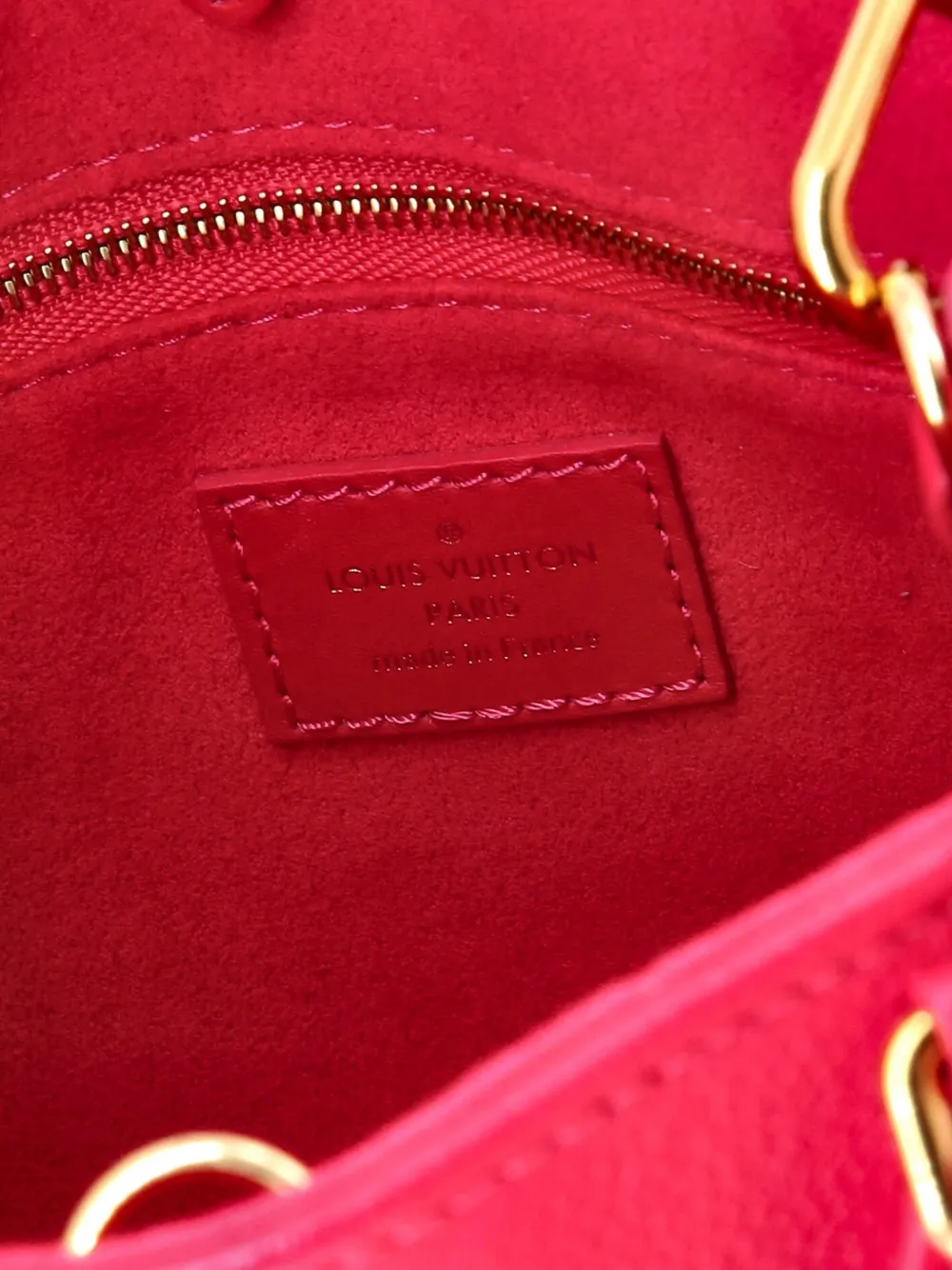 Pre-owned Louis Vuitton Onthego Tote Monogram Empreinte Giant Pm Shoulder Bag In Pink