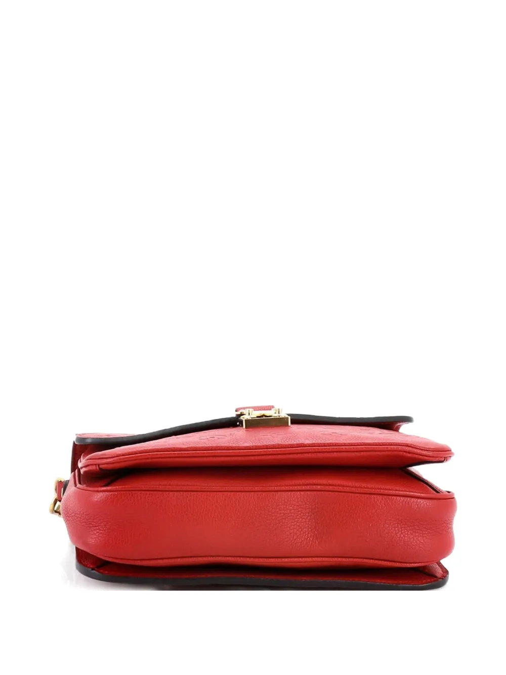 Pre-owned Louis Vuitton Pochette Metis Monogram Empreinte Leather Crossbody Bag In Red