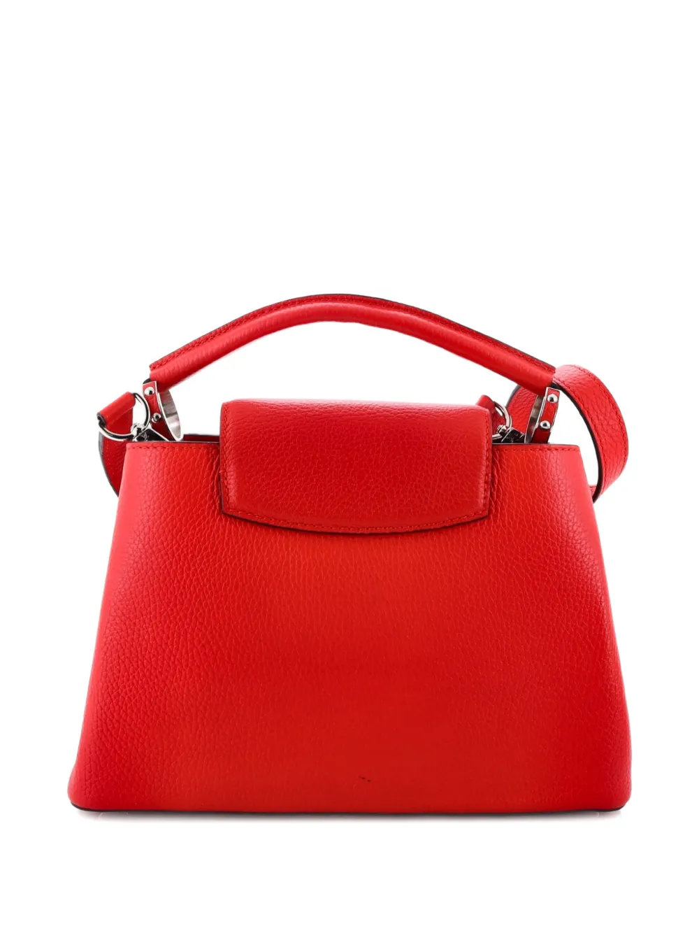 LOUIS VUITTON Pre-owned Capucines Bag Leather Bb Satchel In Red