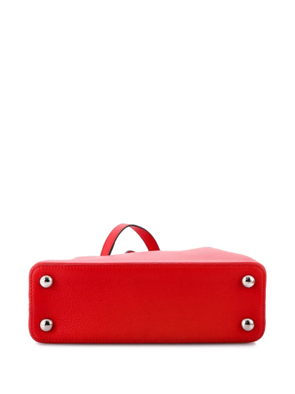 LOUIS VUITTON Pre-owned Capucines Bag Leather Bb Satchel In Red