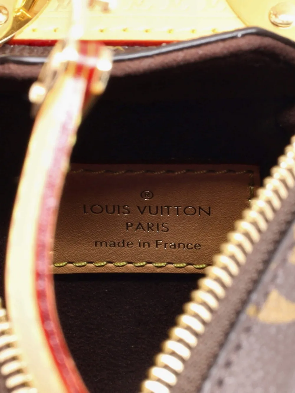 Pre-owned Louis Vuitton Side Trunk Handbag Monogram Canvas Pm Shoulder Bag In Brown