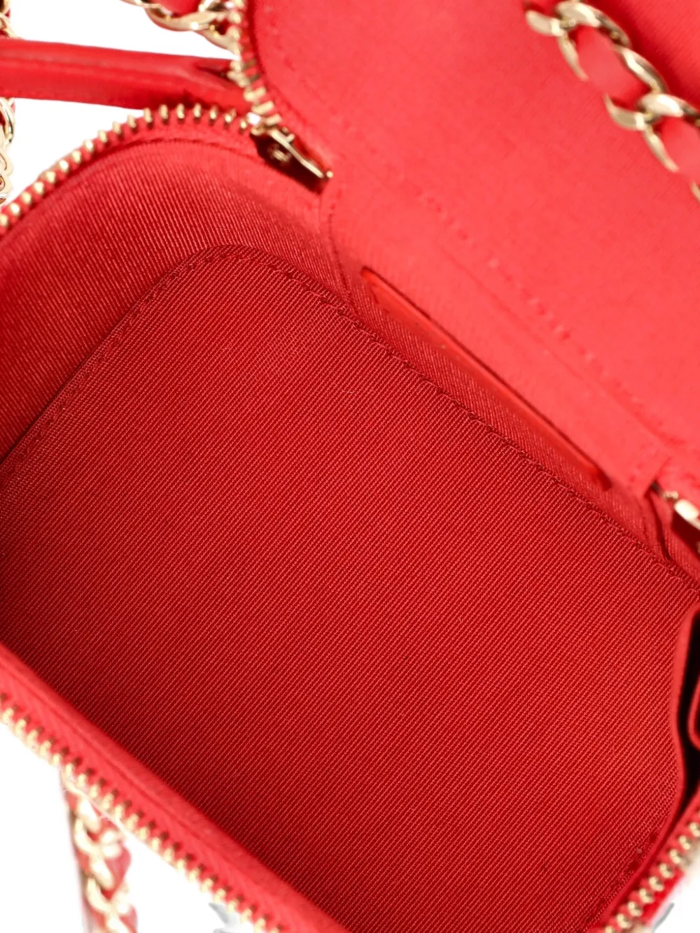 Pre-owned Chanel Classic Vanity Case With Chain Striped Raffia And Jute Mini Crossbody Bag In Neutral