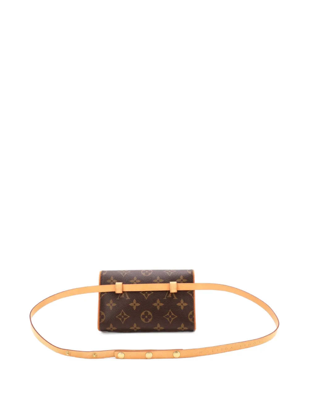 Pre-owned Louis Vuitton Florentine Waist Bag Monogram Canvas Belt Bag In Brown