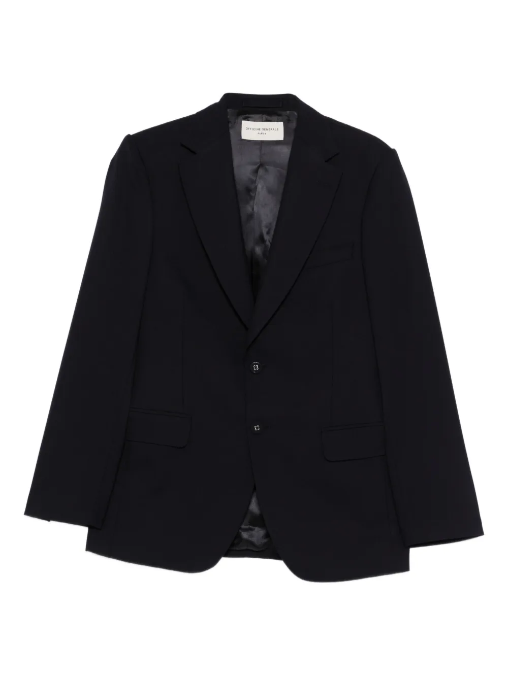 Officine Generale Giovanni single-breasted blazer - Blau