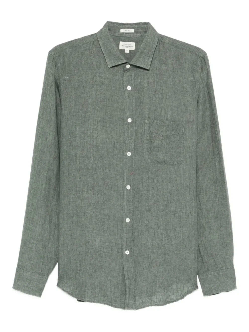 HARTFORD linen shirt | Green | Image 1