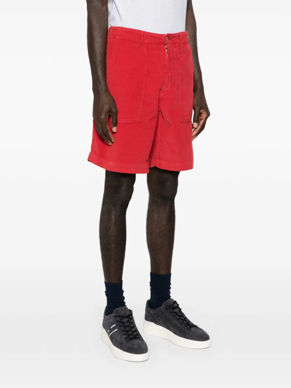  Hartford Buttoned Shorts - Red 