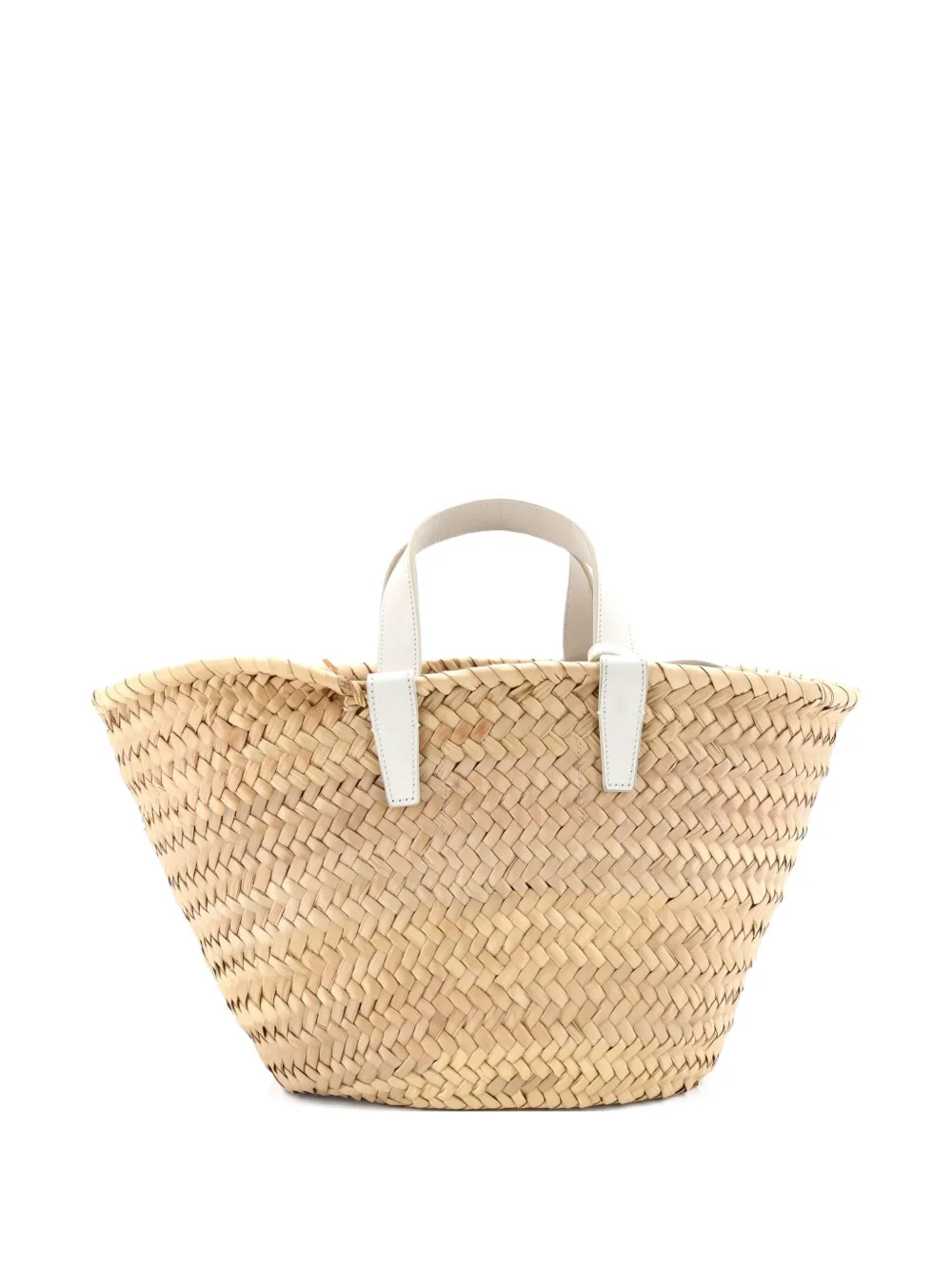 Celine Pre-Owned Triomphe Basket Raffia with Leather Teen shoulder bag - Toni neutri