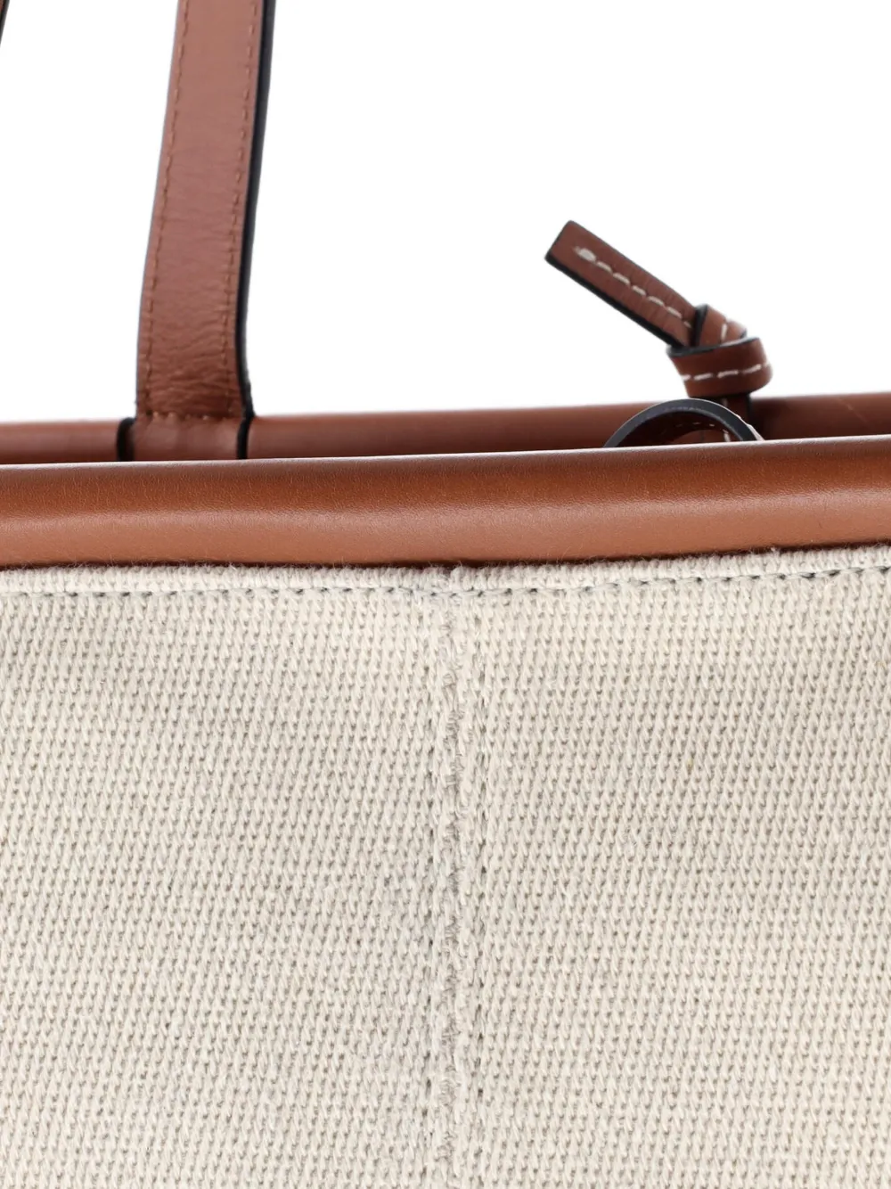 LOEWE Pre-owned Cushion Canvas Large Tote Bag In Brown