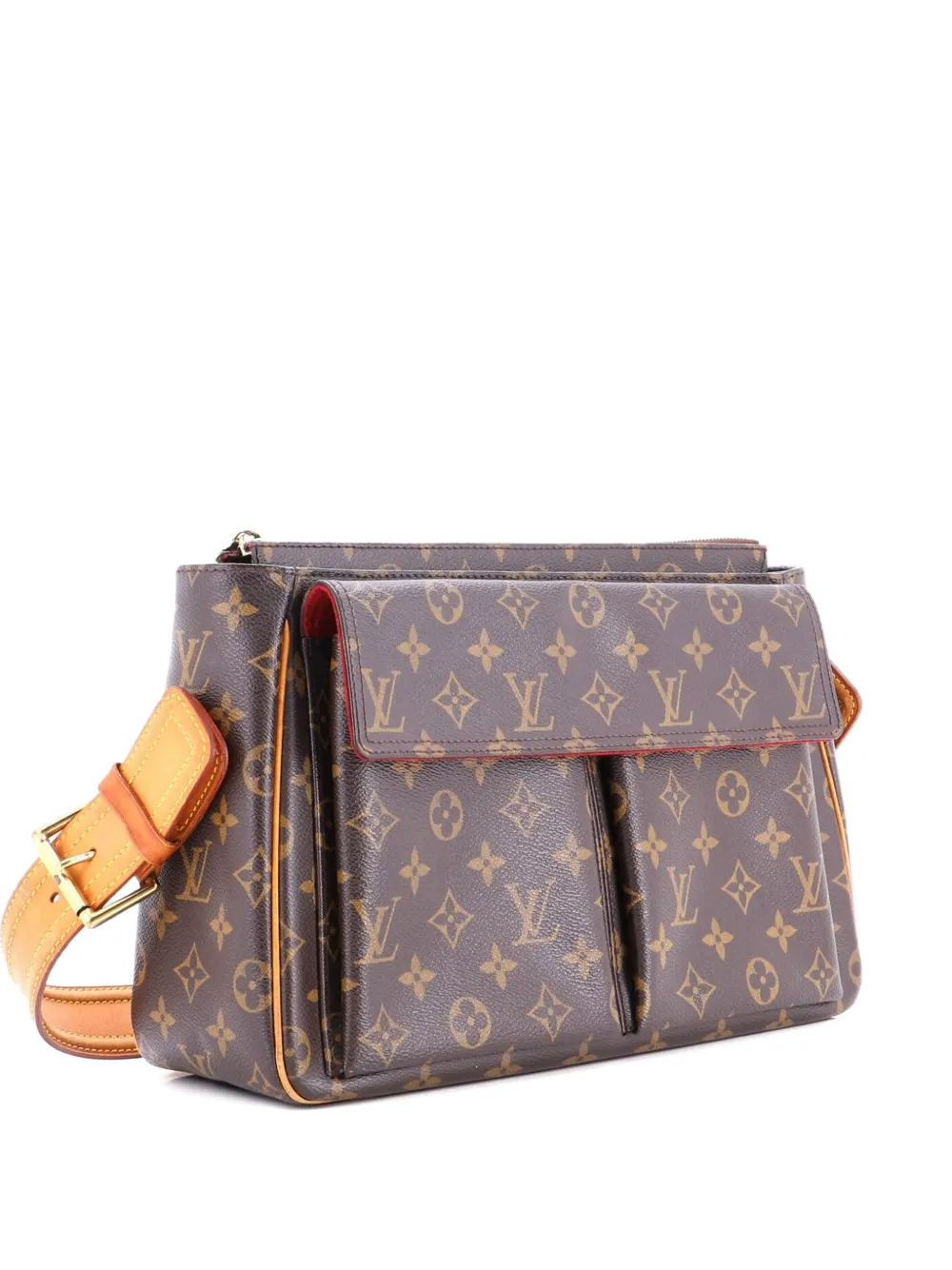 Pre-owned Louis Vuitton Viva Cite Handbag Monogram Canvas Gm Shoulder Bag In Brown