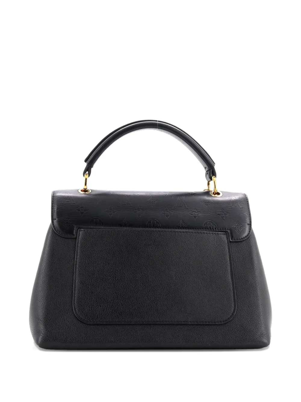 Pre-owned Louis Vuitton Very One Handle Bag Monogram Leather Satchel In Black