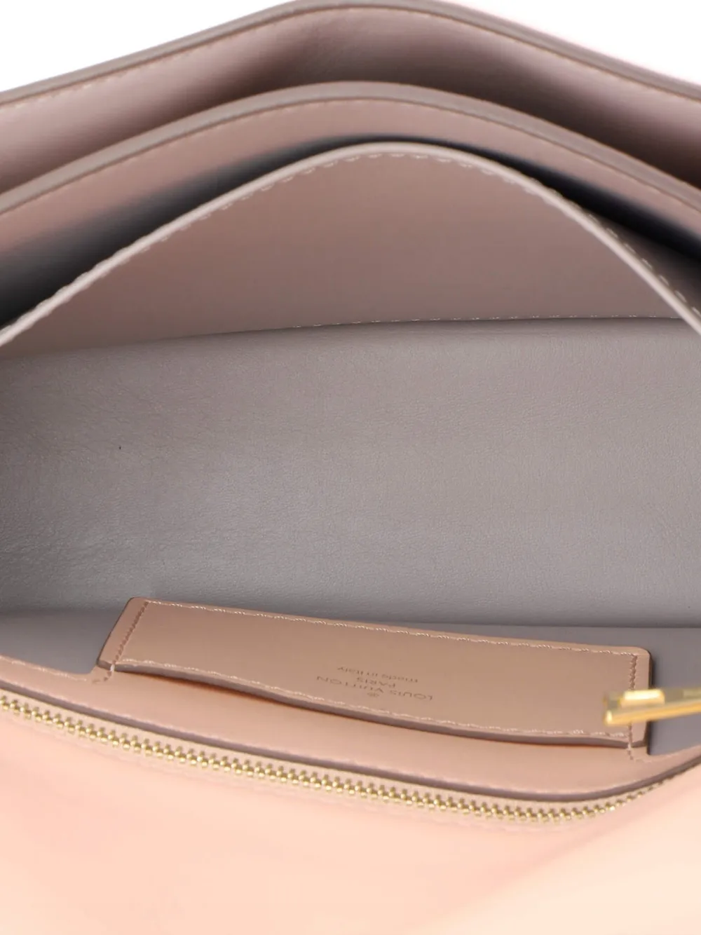 Pre-owned Louis Vuitton Lv Pont 9 Bag Leather Crossbody Bag In Pink