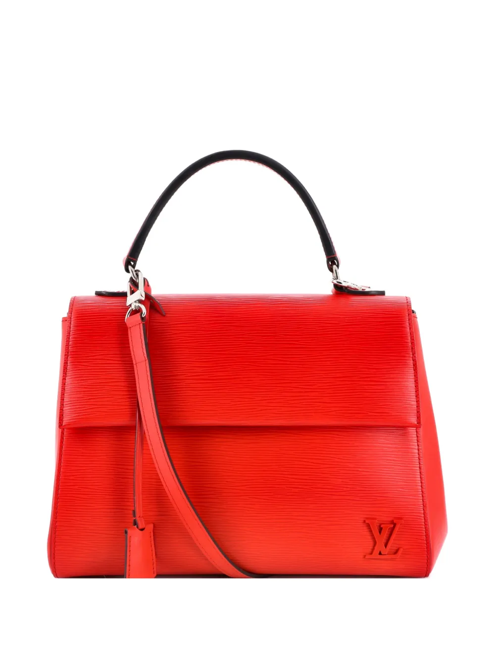 Click to view more detailed imagery on our partner's website Pre-owned Louis Vuitton Cluny Top Handle Bag Epi Leather Mm Satchel In Red