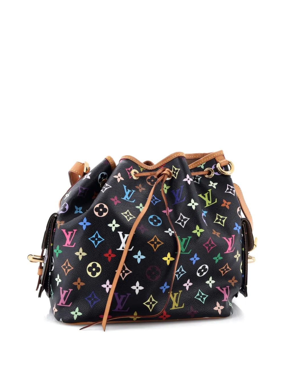 Petit Noe Handbag Monogram Multicolor Bucket Bag