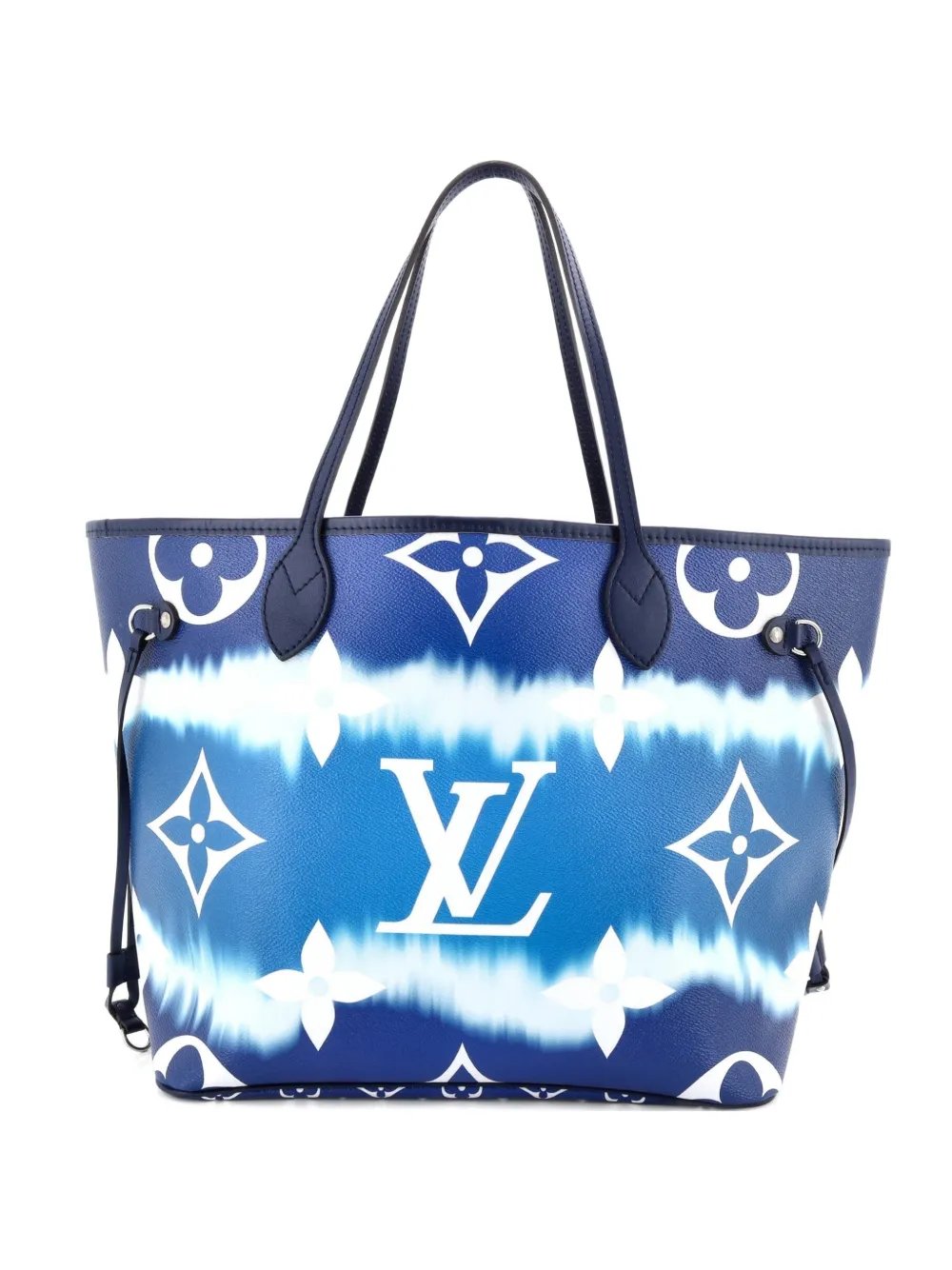 Pre-owned Louis Vuitton Neverfull Nm Limited Edition Escale Monogram Giant Mm Tote Bag In Blue