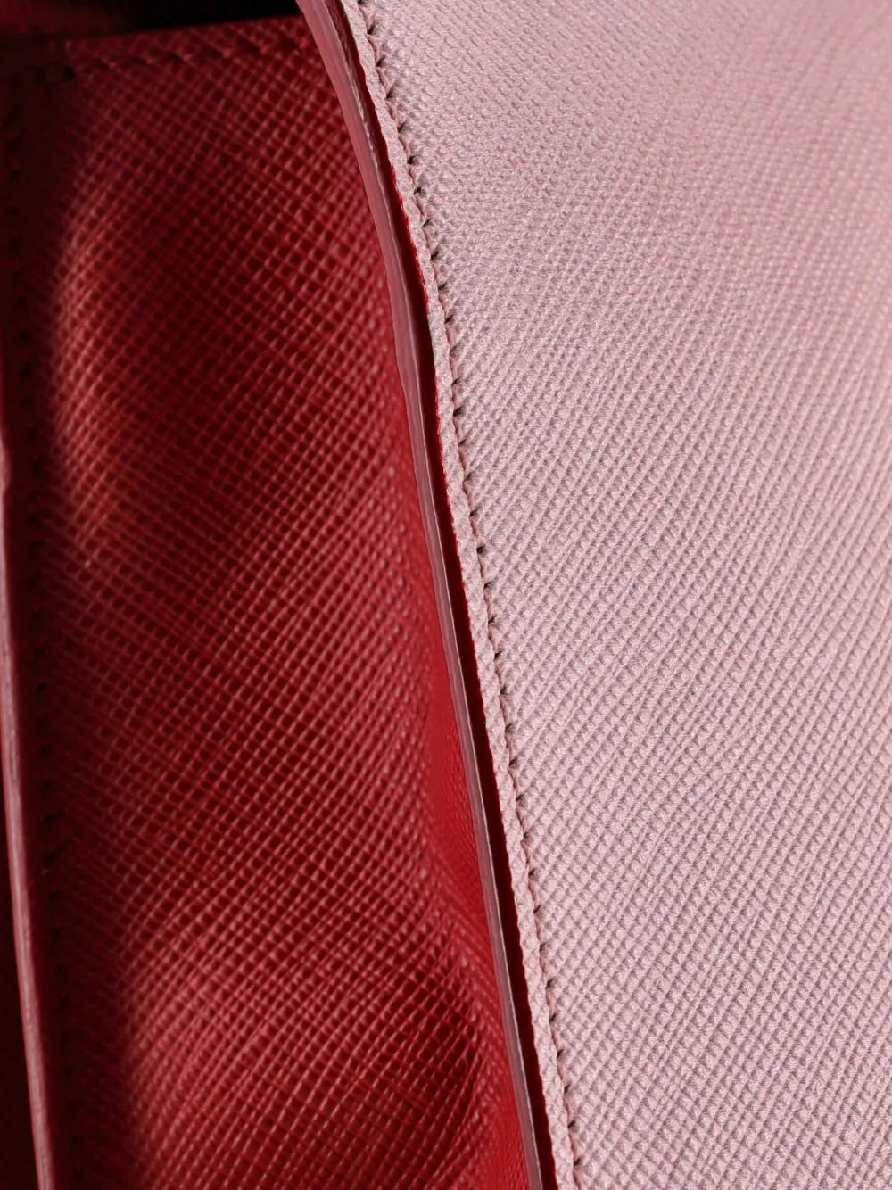 PRADA Pre-owned Turn Lock Tote Printed Saffiano Medium Satchel In Pink