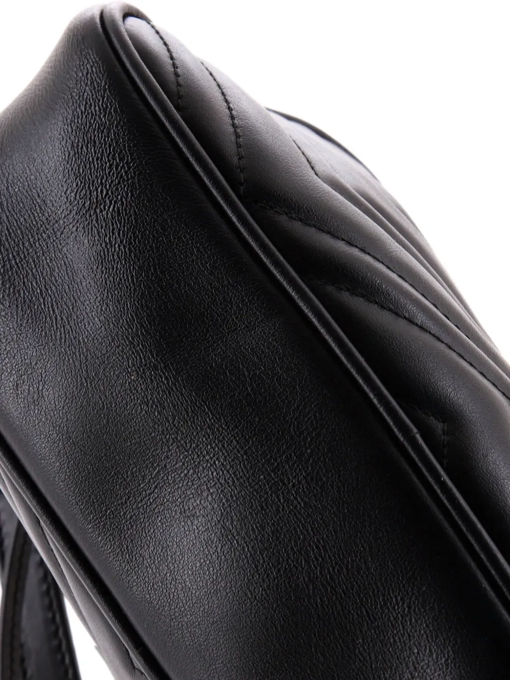 GUCCI Pre-owned Gg Marmont Shoulder Bag Matelasse Leather Small Crossbody Bag In Black