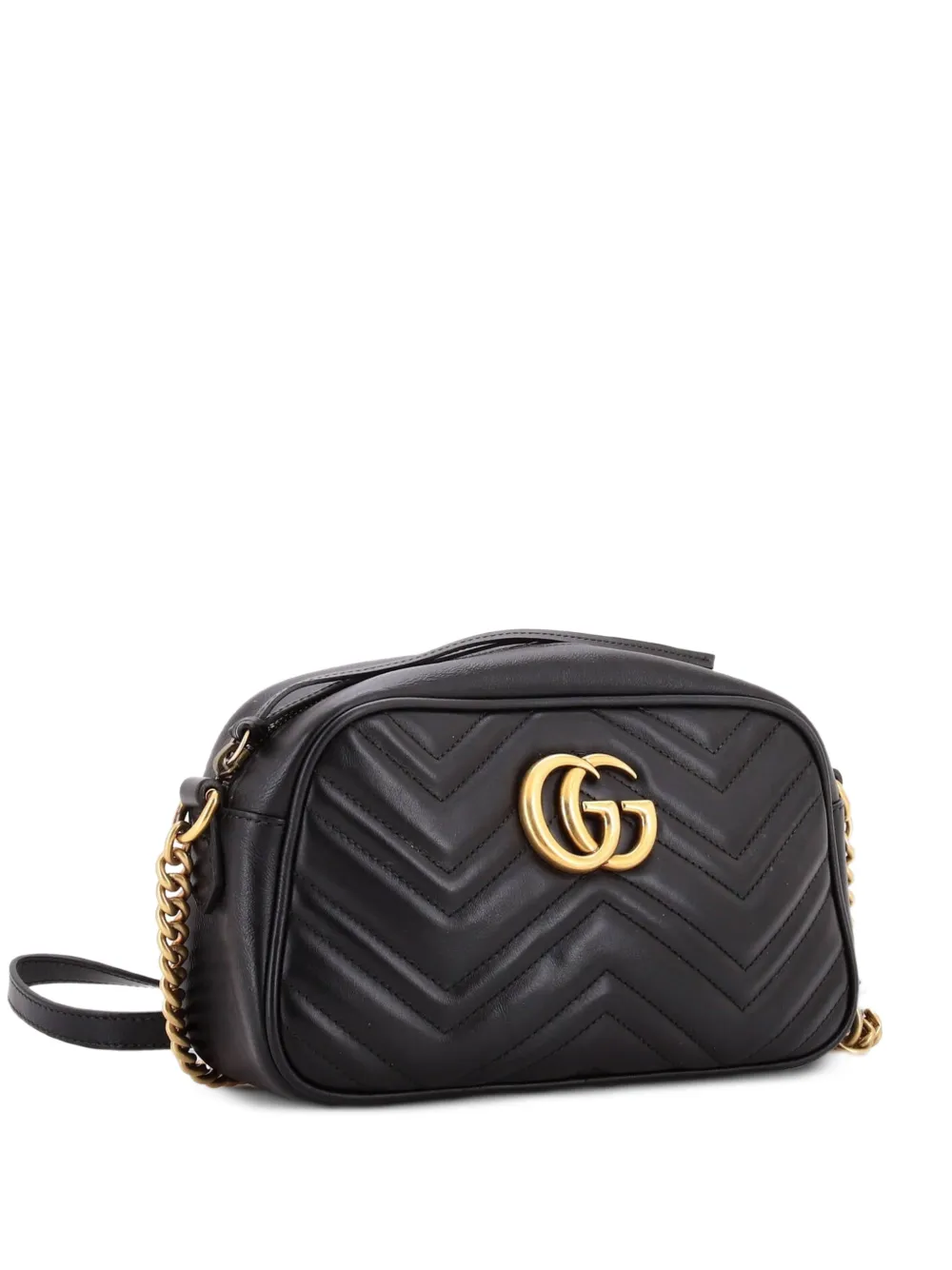 Gucci Pre-Owned GG Marmont Shoulder Bag Matelasse Leather Small crossbody bag - Nero