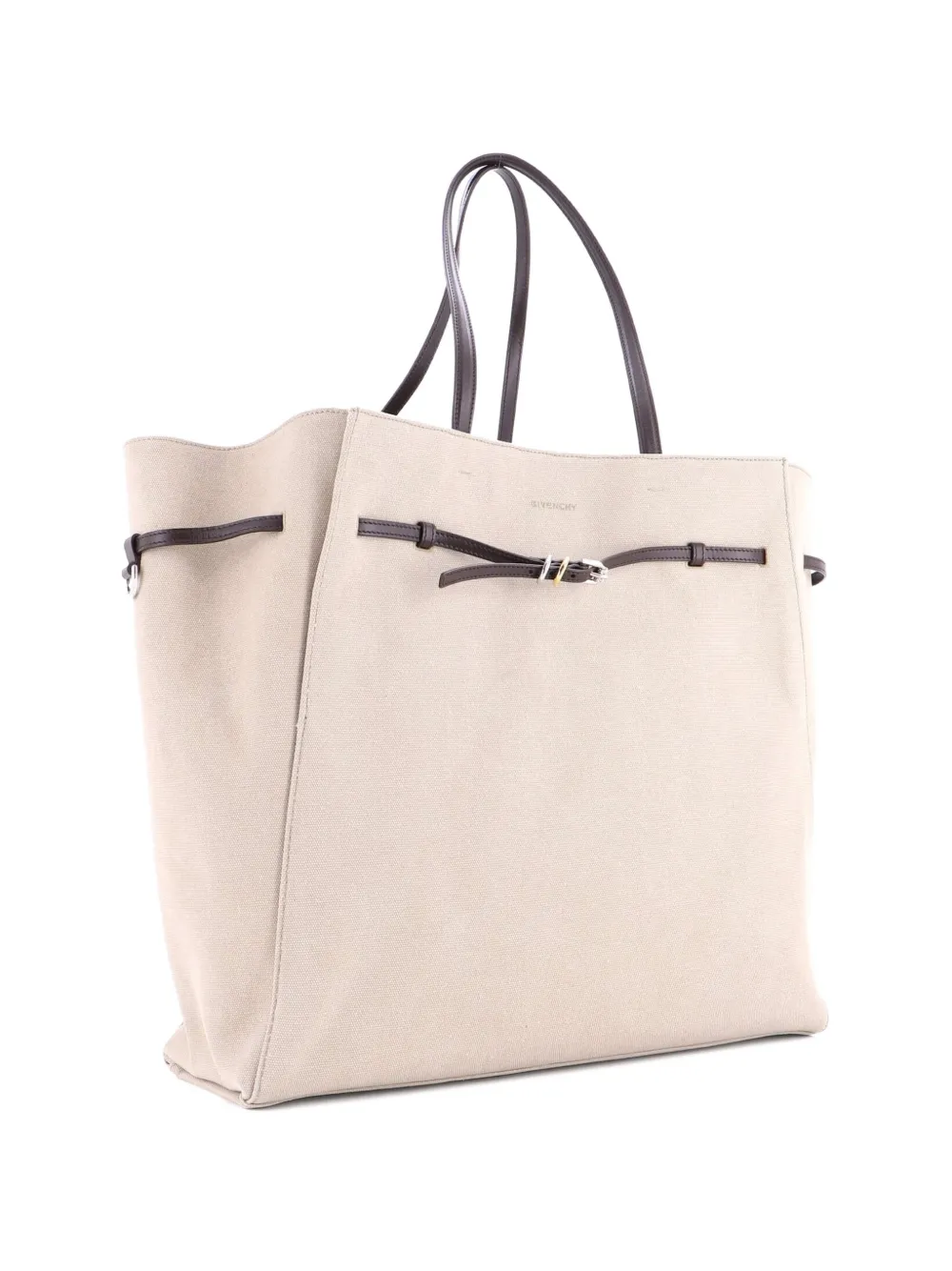 Givenchy Pre-Owned Voyou Canvas Large tote bag | Neutrals | Image 1