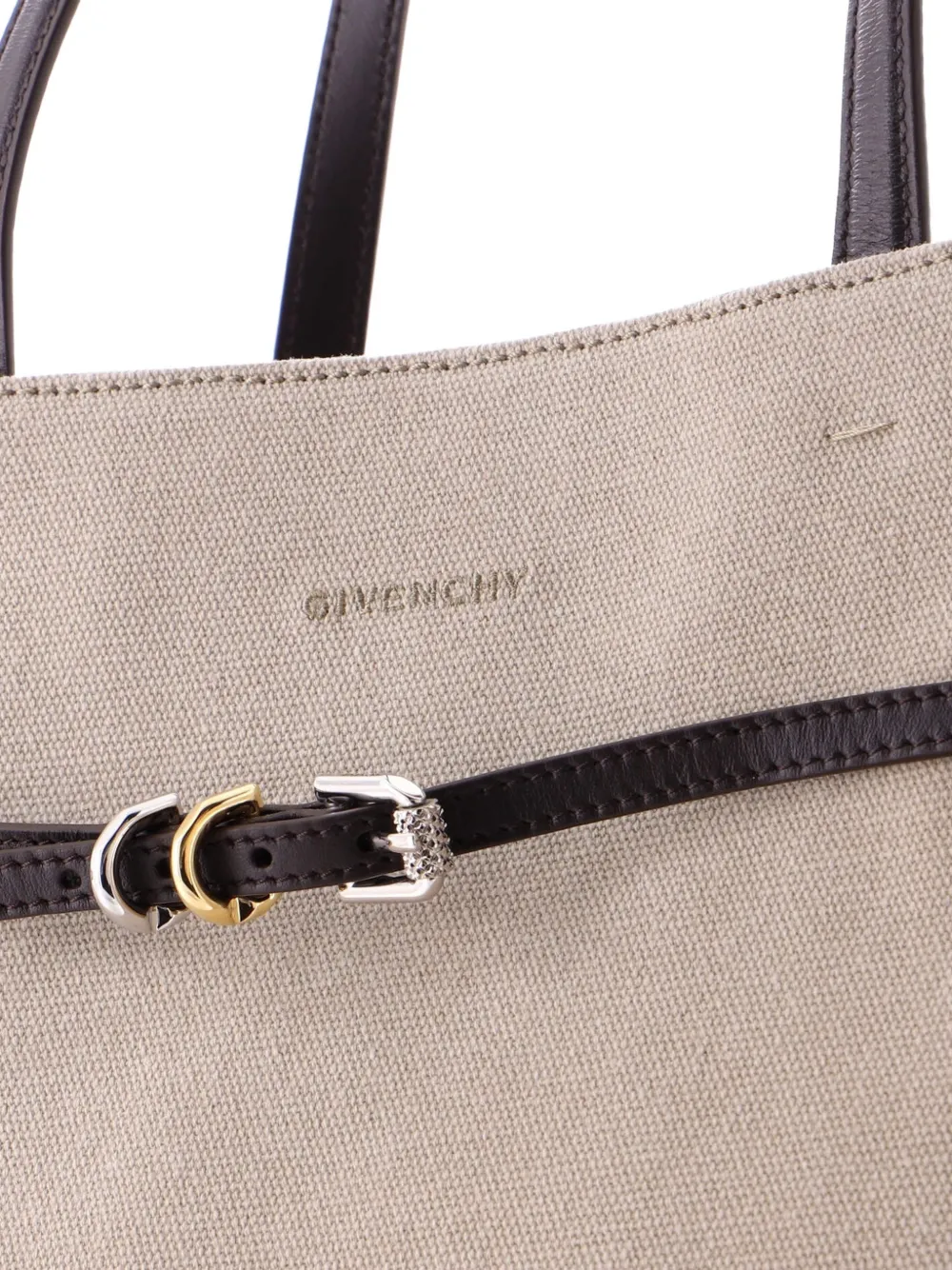 GIVENCHY Pre-owned Voyou Canvas Large Tote Bag In Neutral