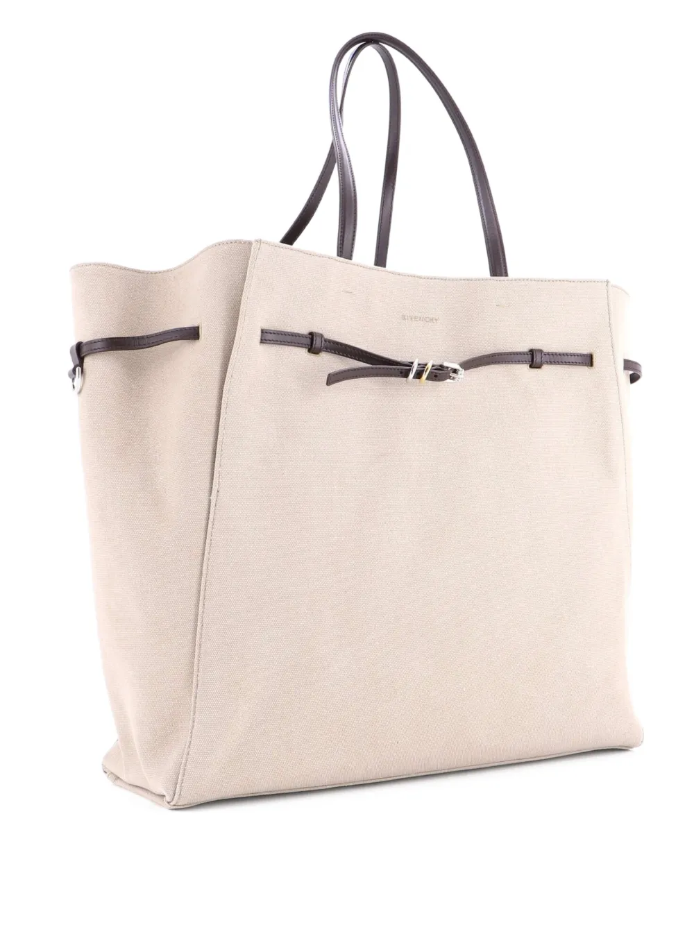 Givenchy Pre-Owned Voyou Canvas Large tote bag | Neutrals | Image 1