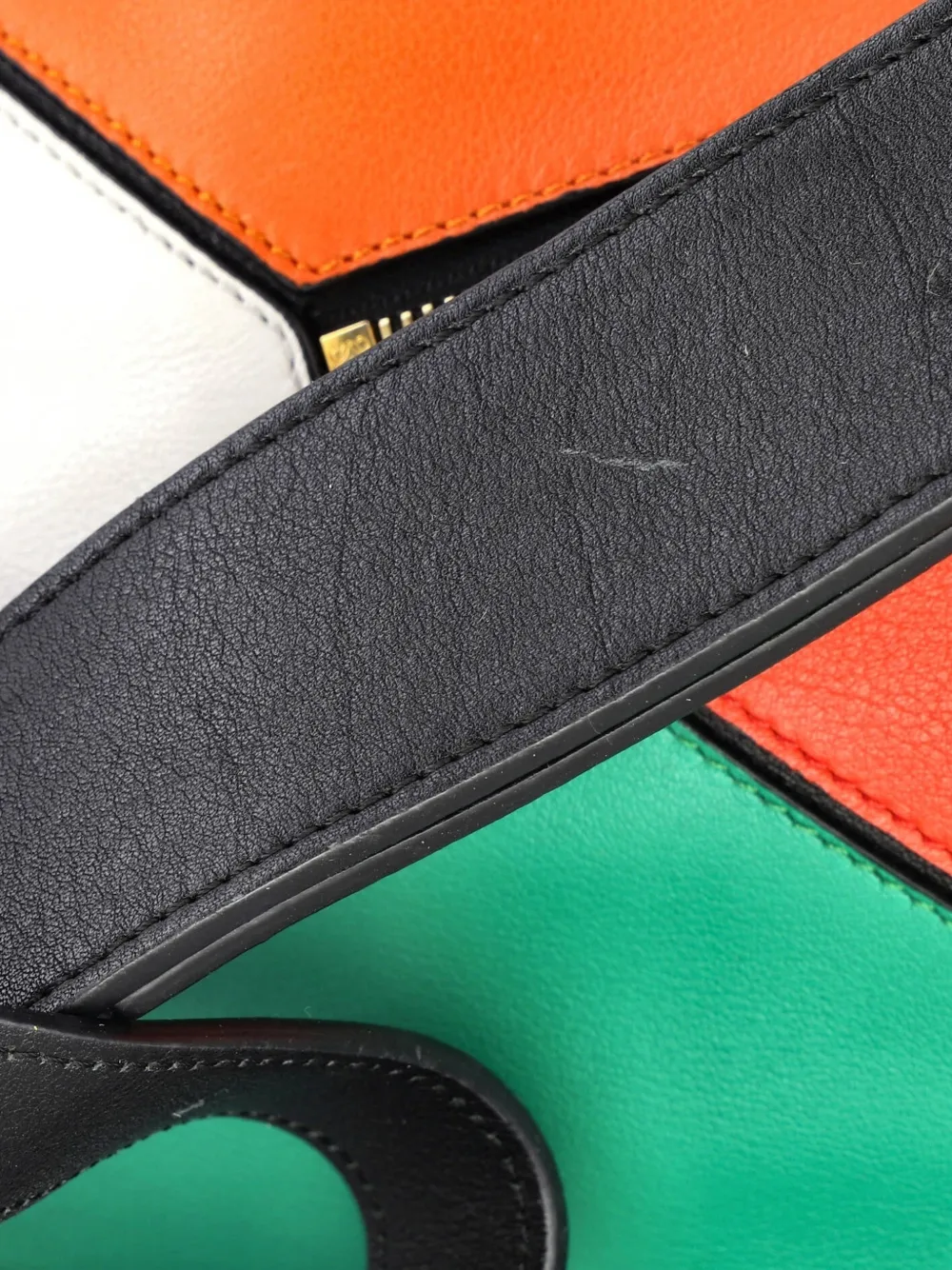 LOEWE Pre-owned Puzzle Bag Leather Small Satchel In Multi