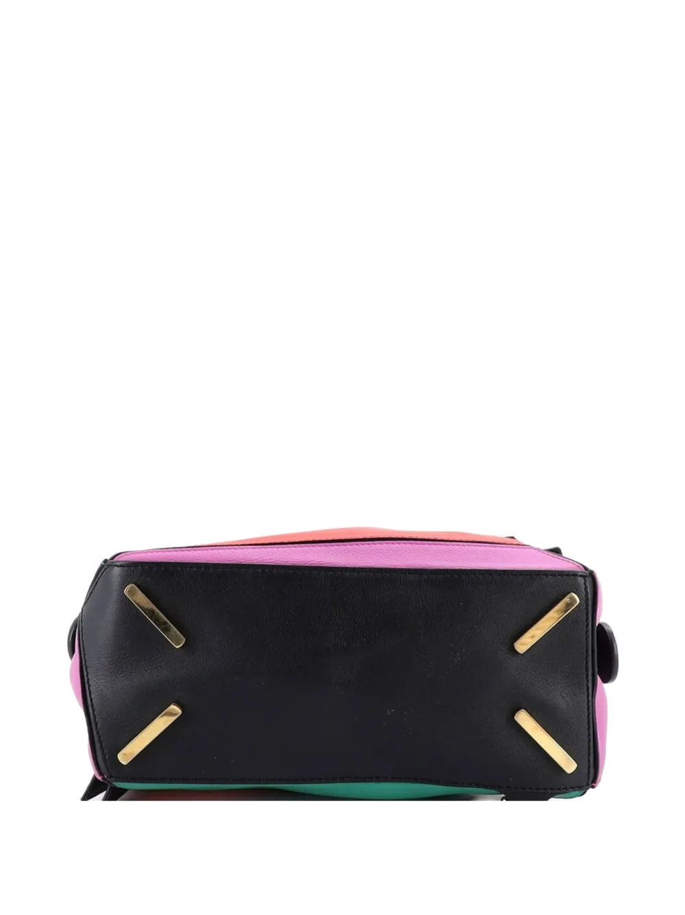LOEWE Pre-owned Puzzle Bag Leather Small Satchel In Multi