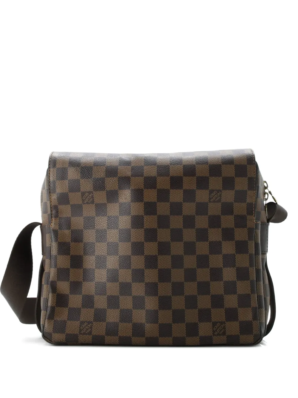Pre-owned Louis Vuitton Naviglio Handbag Damier Crossbody Bag In Brown