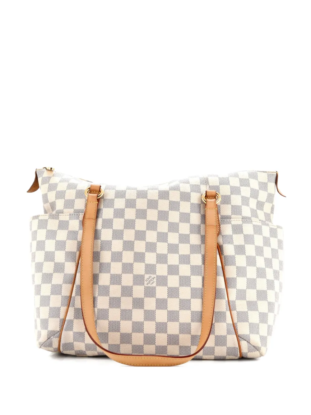 Pre-owned Louis Vuitton Totally Handbag Damier Mm Tote Bag In White
