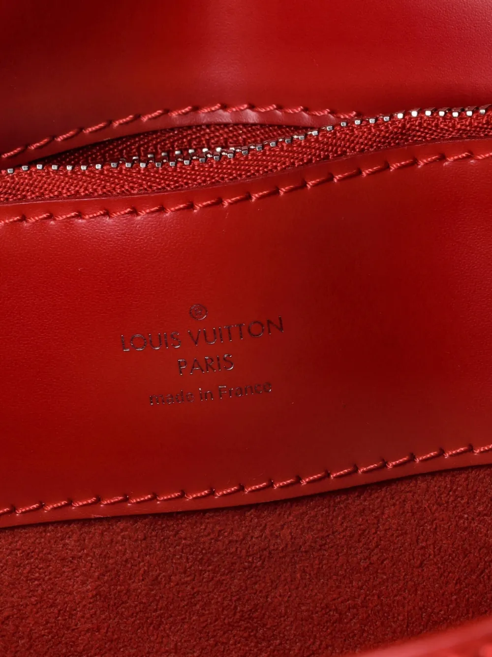 Pre-owned Louis Vuitton Sevigne Handbag Epi Leather Gm Satchel In Red