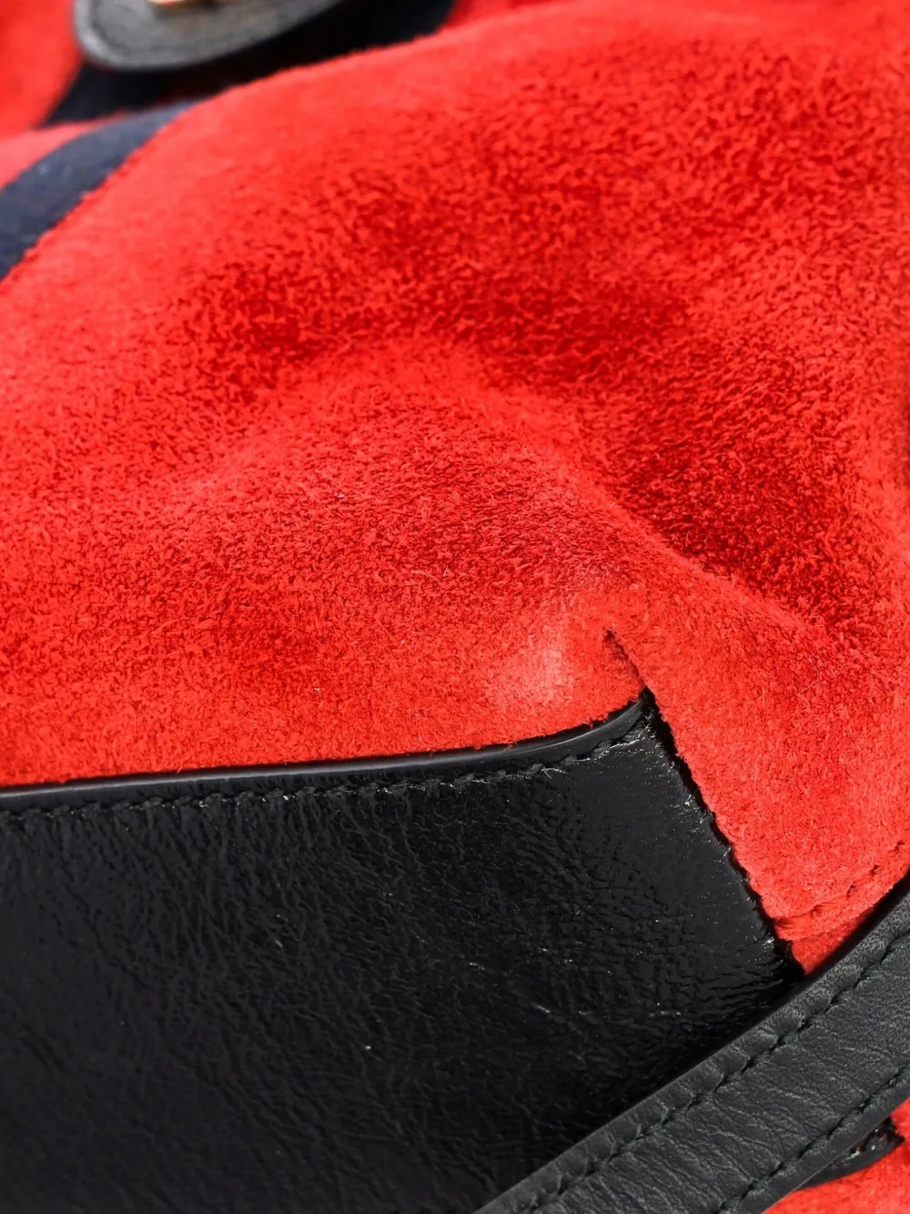 Pre-owned Gucci Ophidia Dome Shoulder Bag Suede Small Crossbody Bag In Red