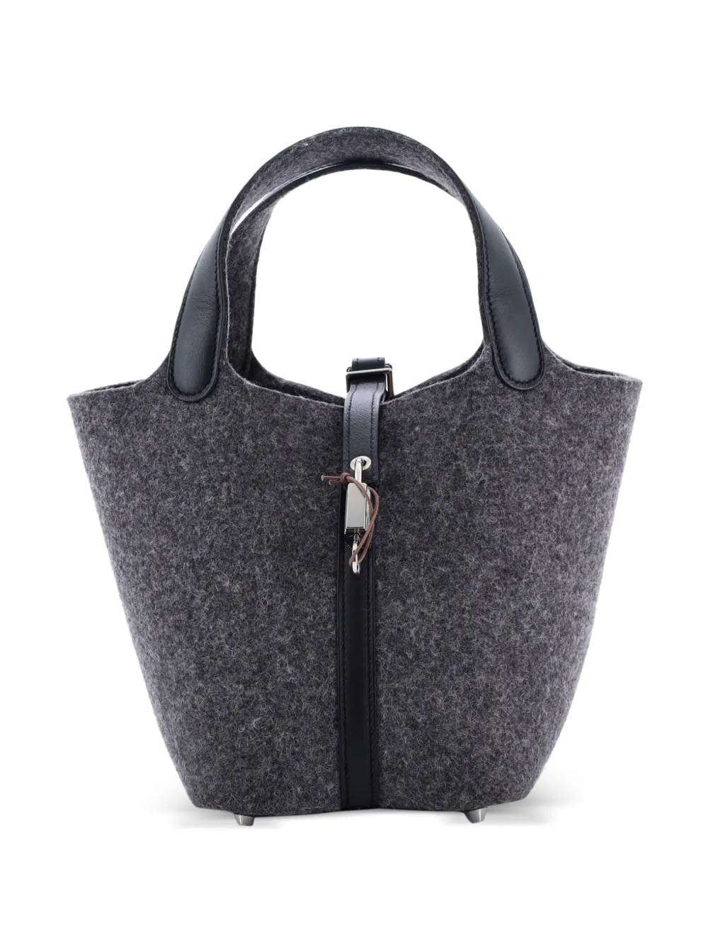 Hermès Pre-Owned Picotin Lock Bag Felt with Leather PM bucket bag | noir | Image 1