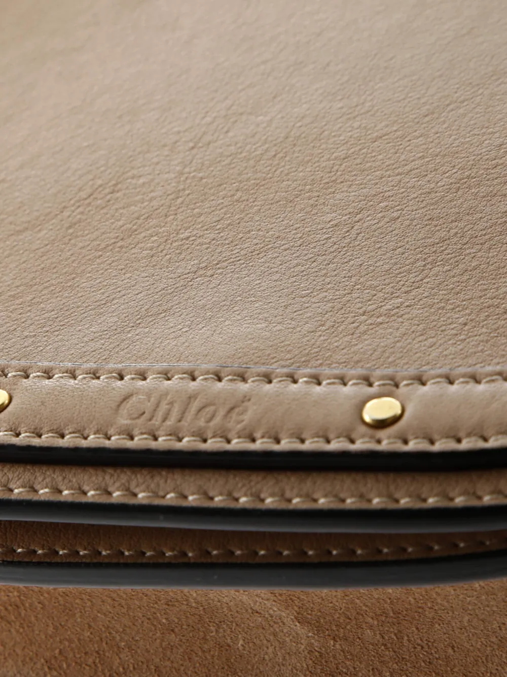 Pre-owned Chloé Nile Leather Medium Crossbody Bag In Neutral