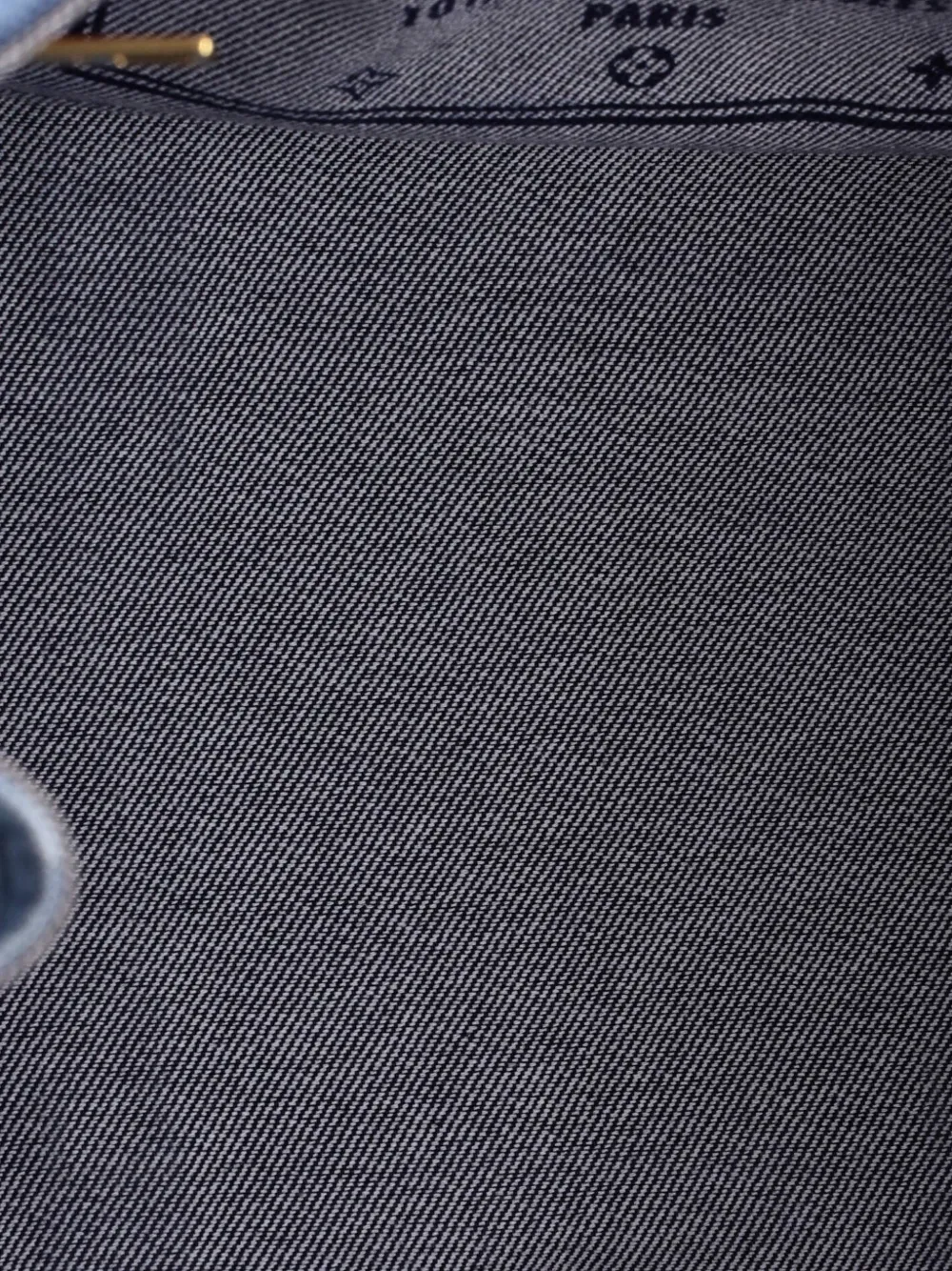 LOUIS VUITTON Pre-owned Onthego Damier And Monogram Patchwork Denim Gm Tote Bag In Blue