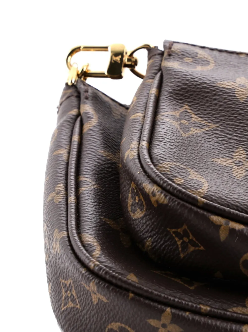 LOUIS VUITTON Pre-owned Multi Pochette Accessoires Monogram Canvas Crossbody Bag In Brown
