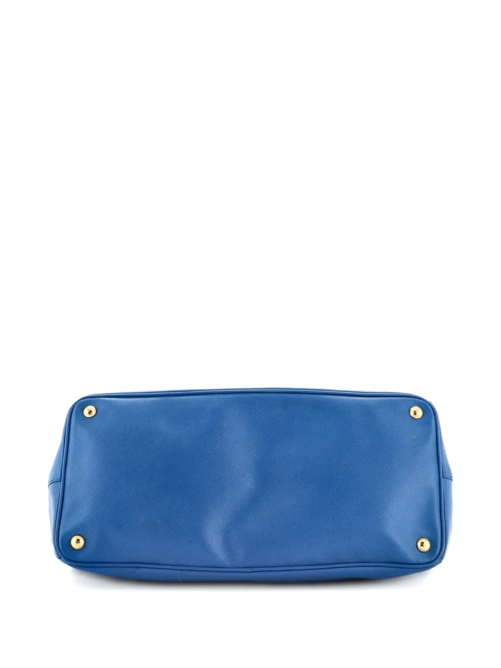 PRADA Pre-owned Lux Open Saffiano Leather Large Tote Bag In Blue