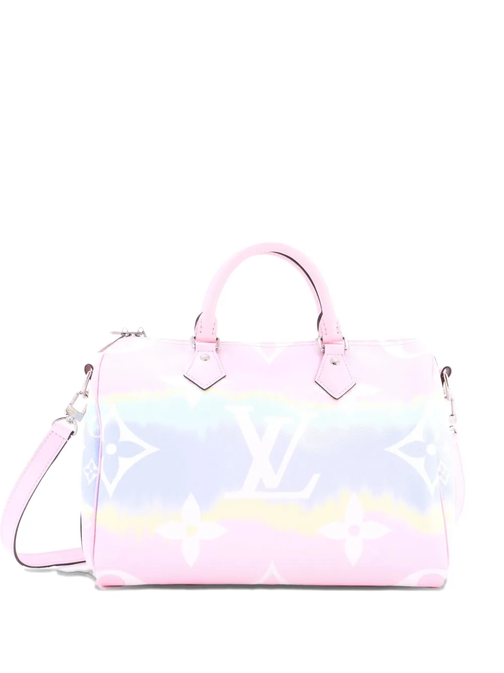 Pre-owned Louis Vuitton Speedy Bandouliere Bag Limited Edition Escale Monogram Giant 30 Satchel In Multi