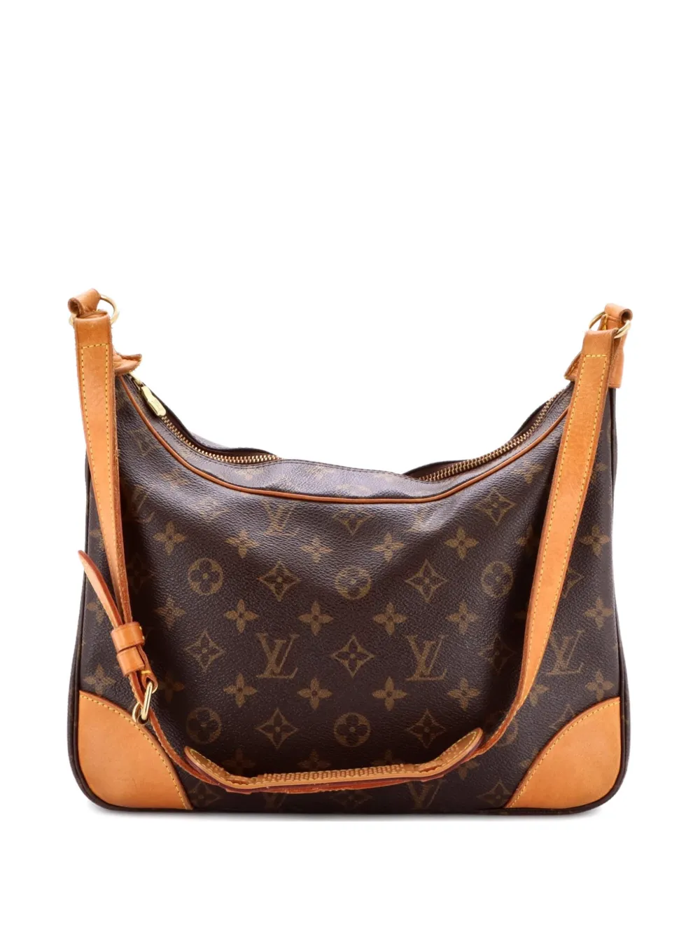 LOUIS VUITTON Pre-owned Boulogne Handbag Monogram Canvas 30 Shoulder Bag In Brown
