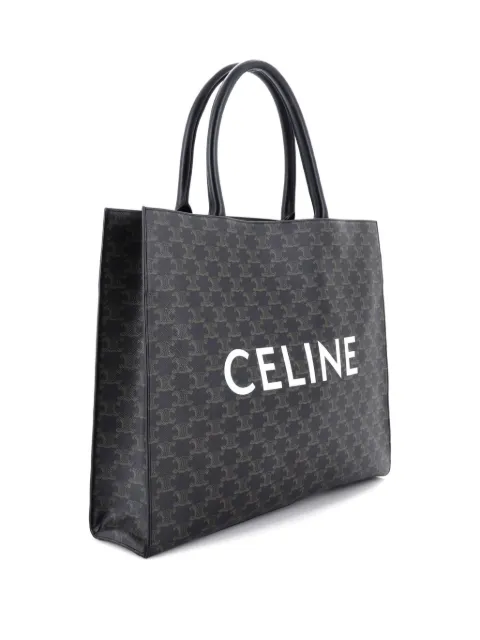 Celine Pre-Owned Horizontal Logo Cabas Triomphe Coated Canvas tote bag