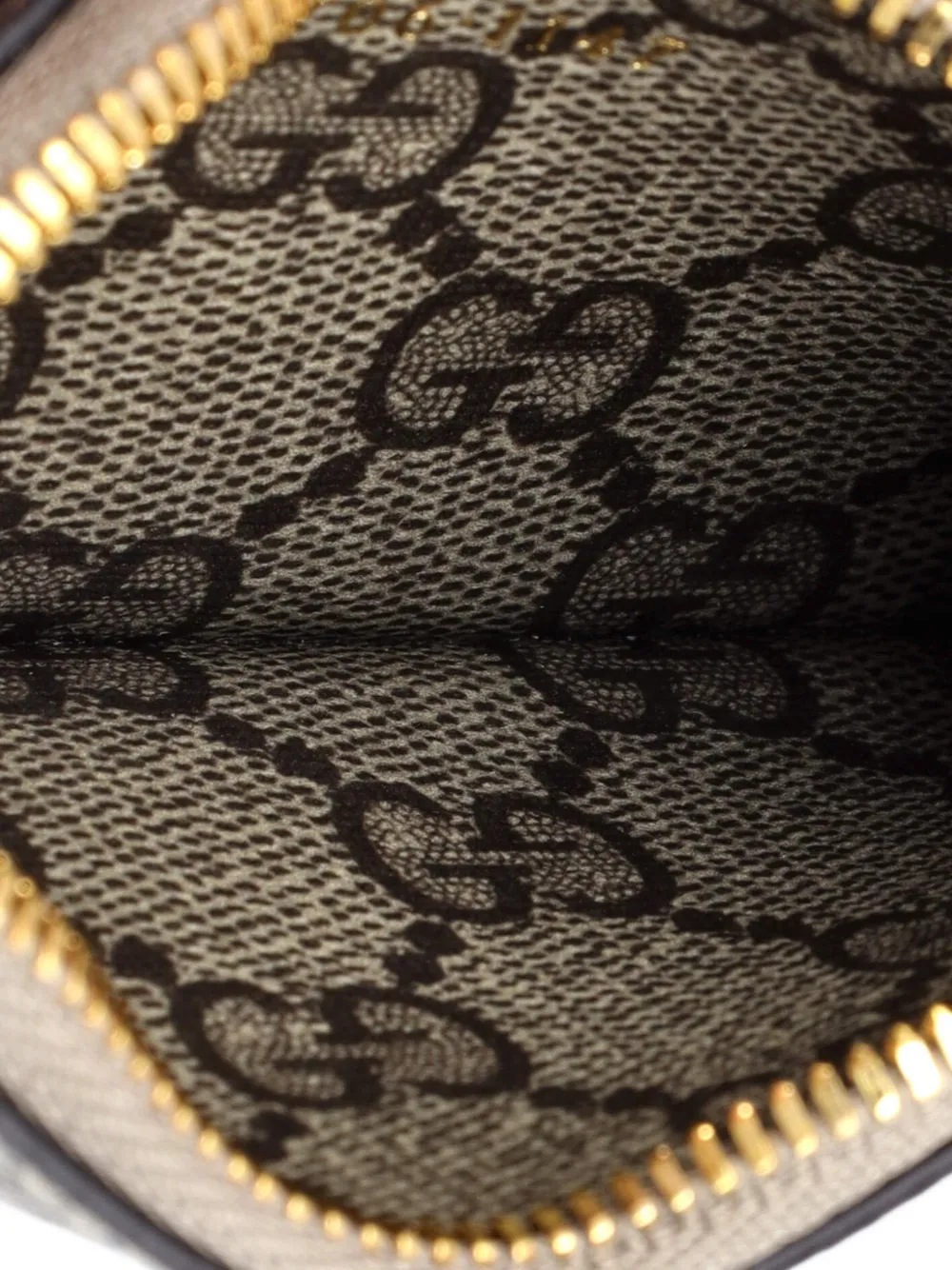 Pre-owned Gucci X Balenciaga The Hacker Project Zip Case With Strap Gg Coated Canvas Card Holder In Brown