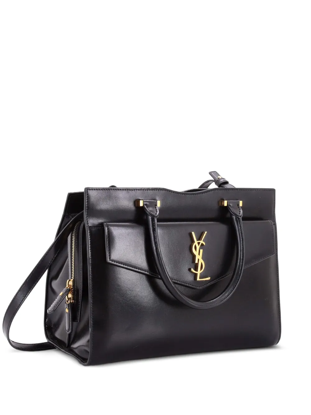 Saint Laurent Pre-Owned Uptown Leather Medium tote bag - Nero