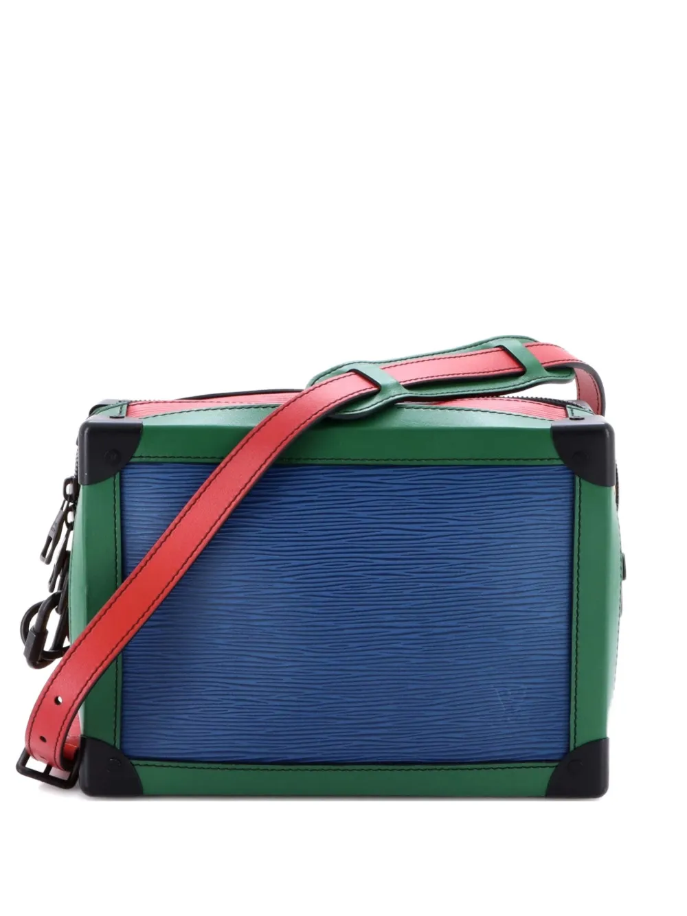 Click to view more detailed imagery on our partner's website Pre-owned Louis Vuitton Soft Trunk Bag Colorblock Epi Leather Crossbody Bag In Multi