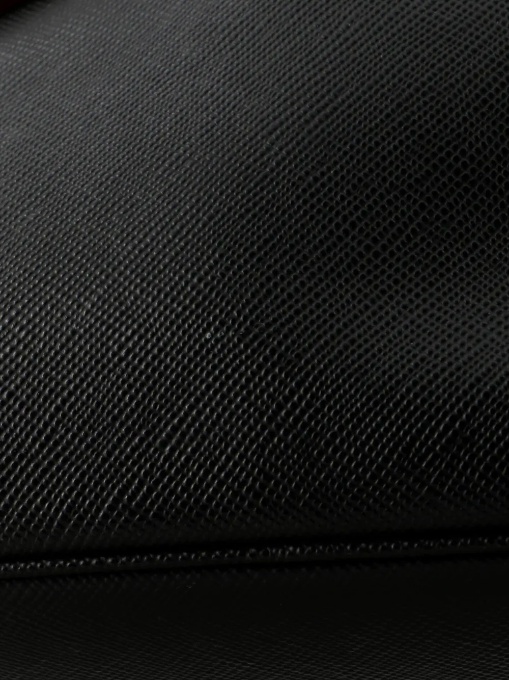 PRADA Pre-owned Cuir Double Saffiano Leather Small Tote Bag In Black